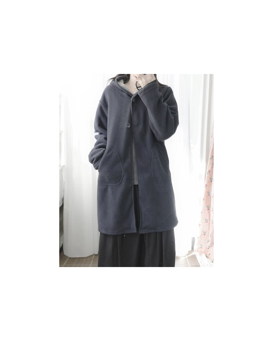 Kitson LA navy fleece coat 상품이미지6