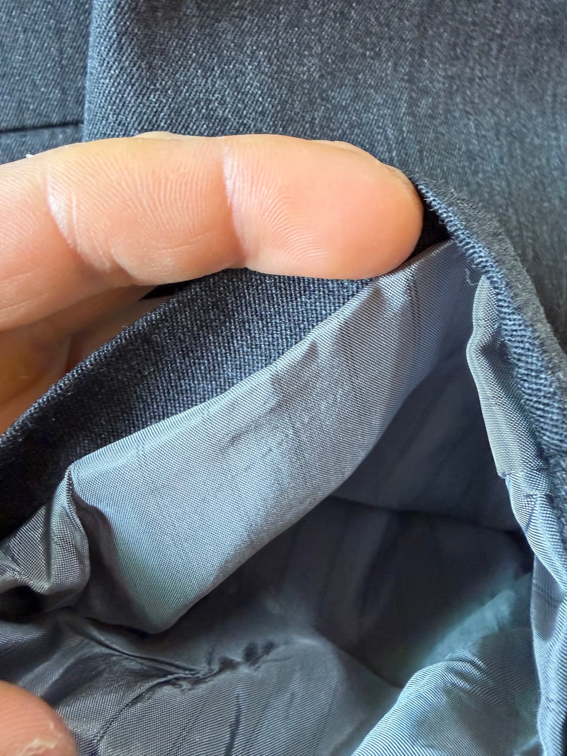 벨리에 3117 자켓 차콜 그레이 (울 100%) - S사이즈 상품이미지6