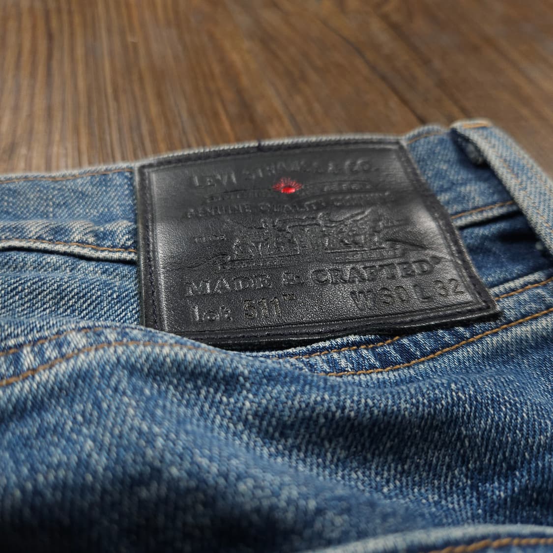 리바이스 메이드 앤 크래프티드 블루탭 일판 셀비지 데님 팬츠 상품이미지3