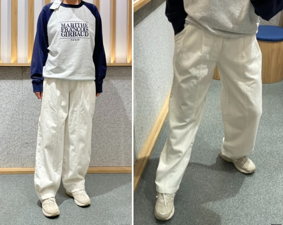 마리떼 프랑소와 저버 와이드 핀턱 데님팬츠 상품이미지1