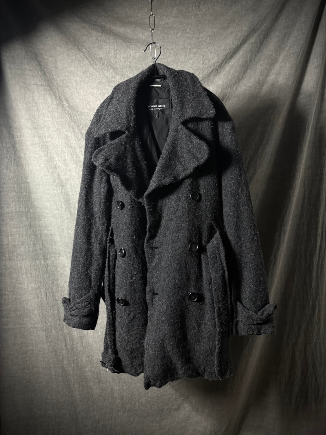 Comme des Garçons HOMME DEUX 축융 울 코트 상품이미지6