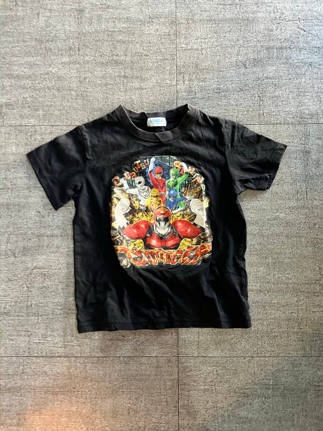 일본빈티지 Bandai 핀터깔y2k 딱붙핏 반팔티셔츠 상품이미지1