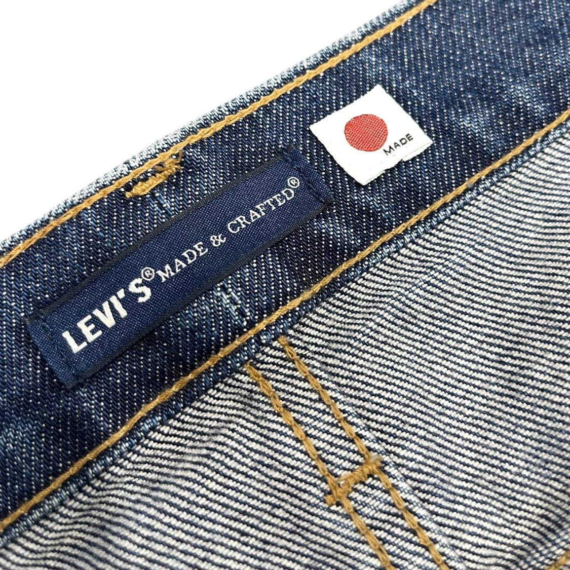 리바이스 502 재팬 메이드 블루탭 셀비지 데님팬츠 상품이미지6