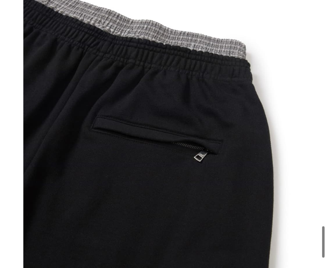 LCDC TM 레이어드 체크 스웻팬츠 블랙 상품이미지5