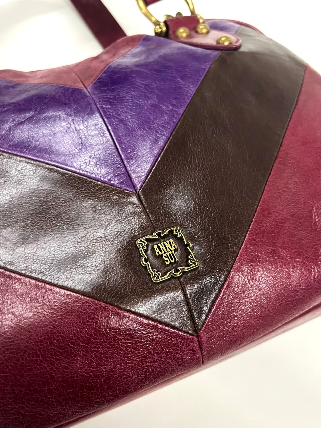 안나수이 할리퀸 레더 볼링백 상품이미지3