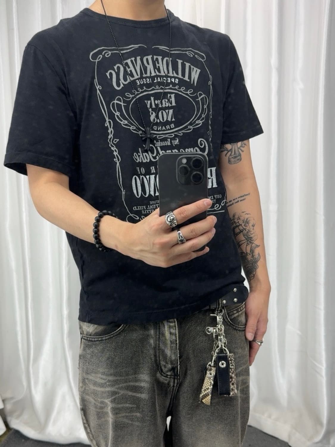 Glitter detail tshirts 상품이미지2