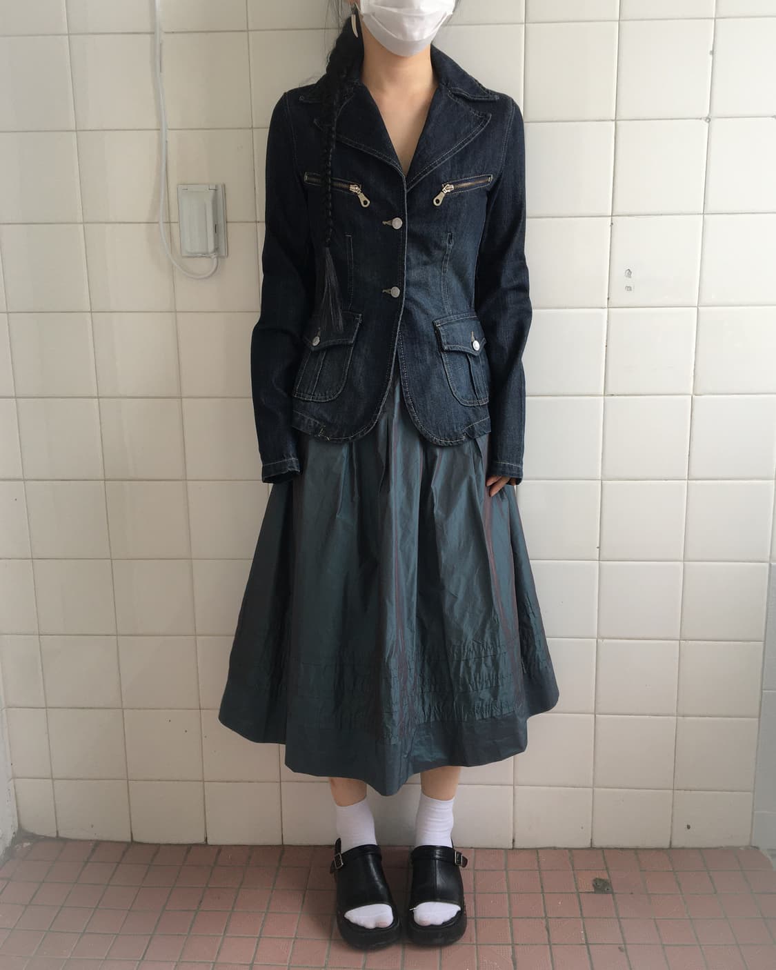 Morgan washing denim jacket 상품이미지5