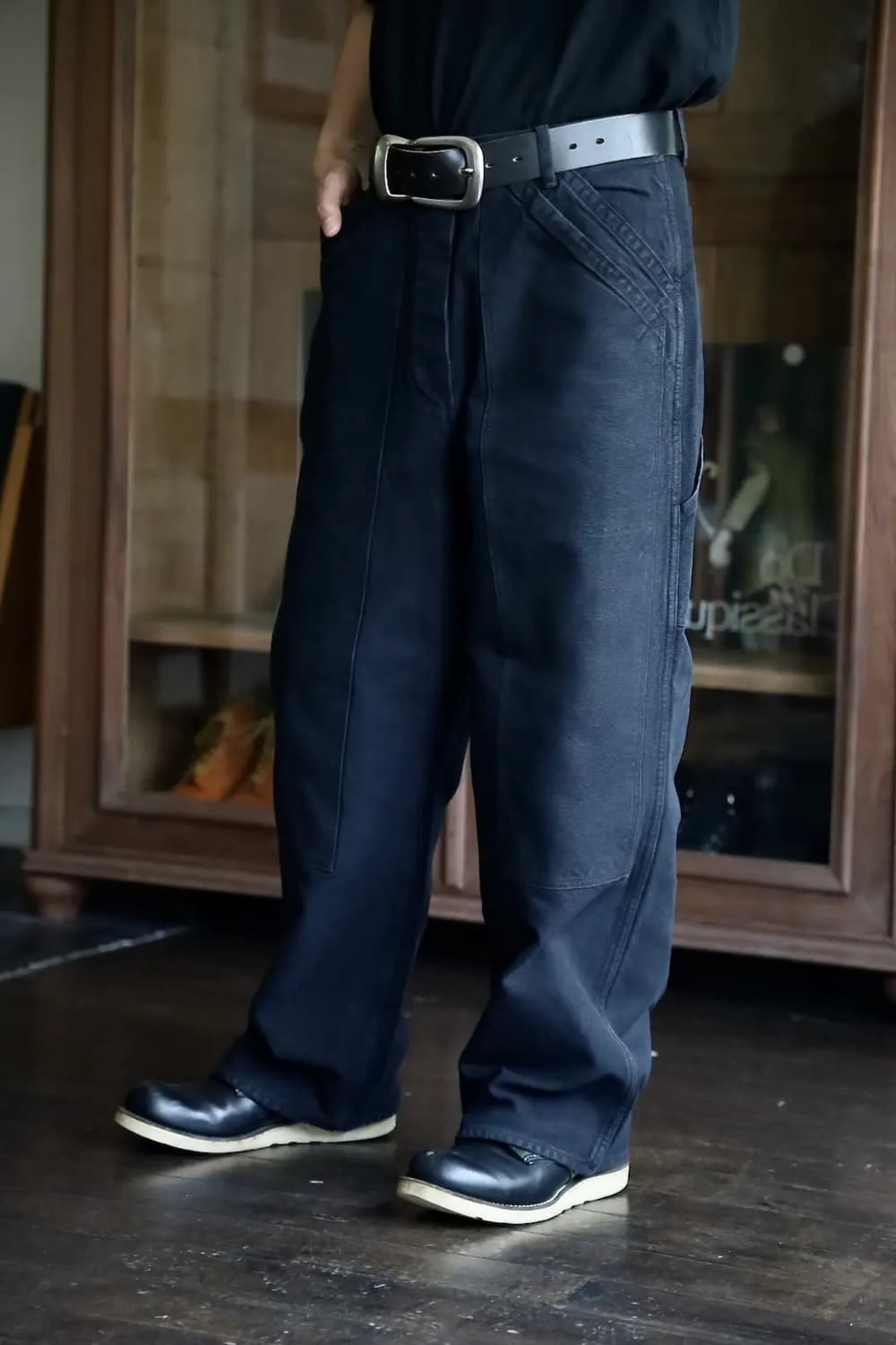 25aw Vintage Silk Hemp Double Knee Pants 상품이미지5