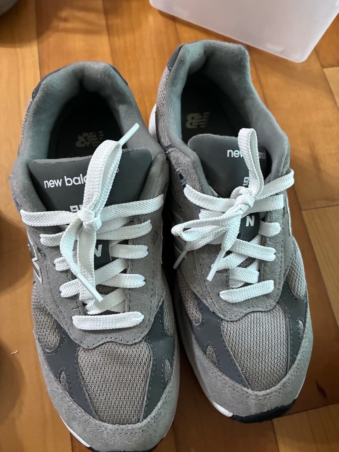 (235) 뉴발란스 993 키즈 그레이 네이비 트리플블랙 여성용 걸스 상품이미지2