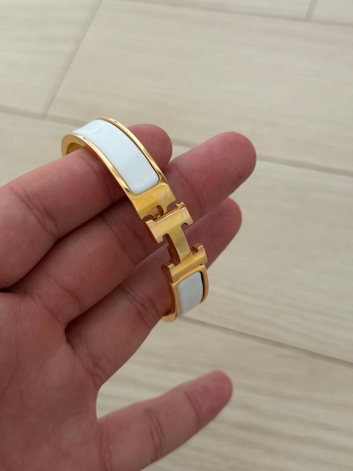 에르메스 클릭아슈 팔찌 pm 화이트 골드 상품이미지4