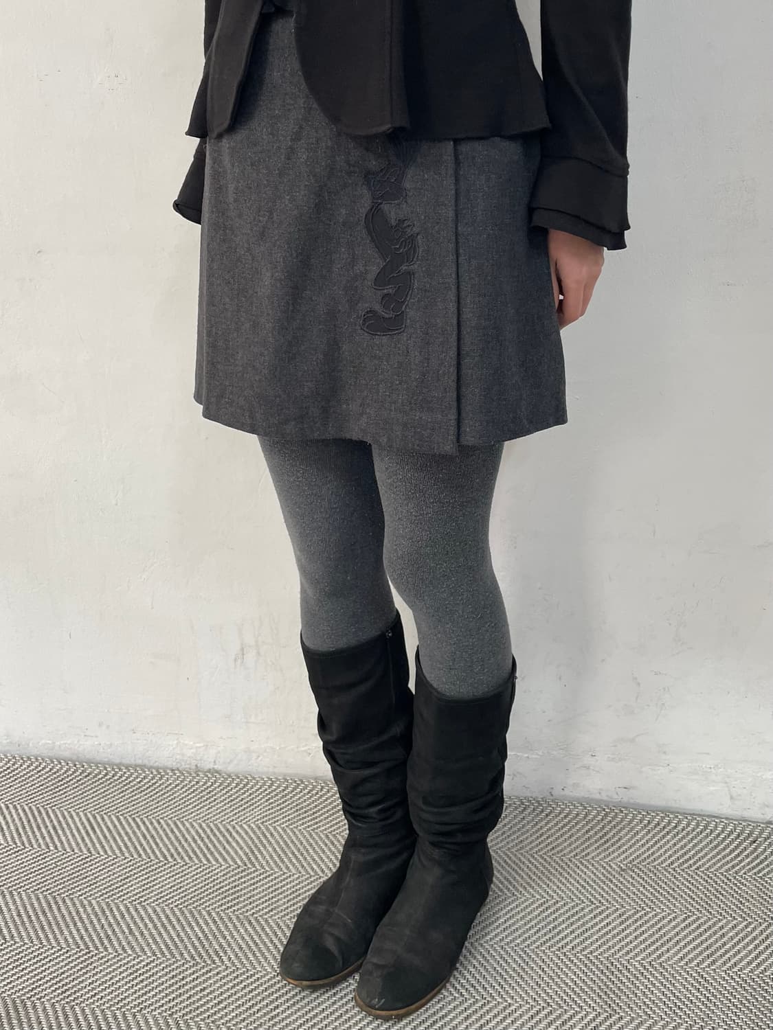 Castellbajac 카툰 랩 스커트 상품이미지1