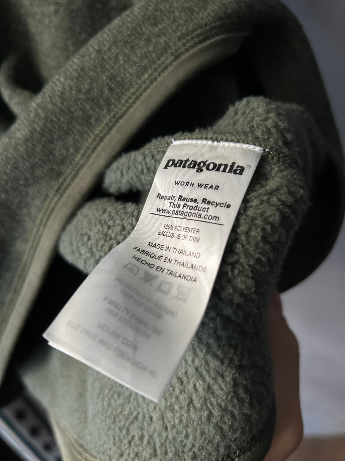 [L]파타고니아 BETTER 카키 하프집업 스웻셔츠 상품이미지6