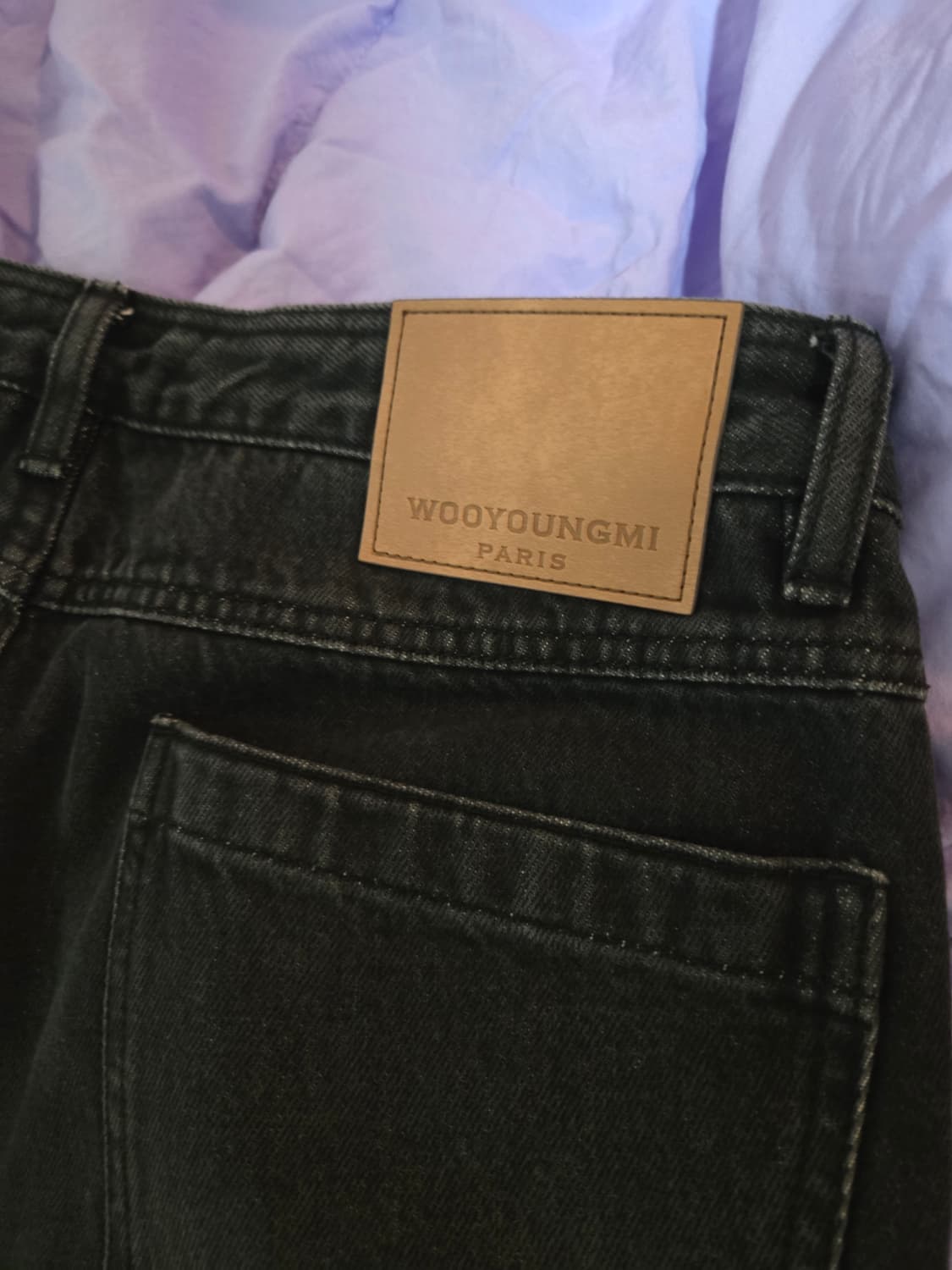 [48] 우영미 블랙 스트레이트 데님 팬츠 W251PT29983B  상품이미지5