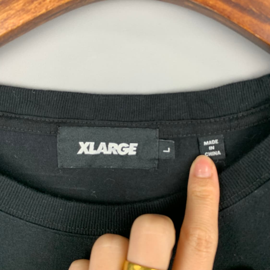 Xlarge 엑스라지 빅로고 블랙 롱슬리브 긴팔티 상품이미지6