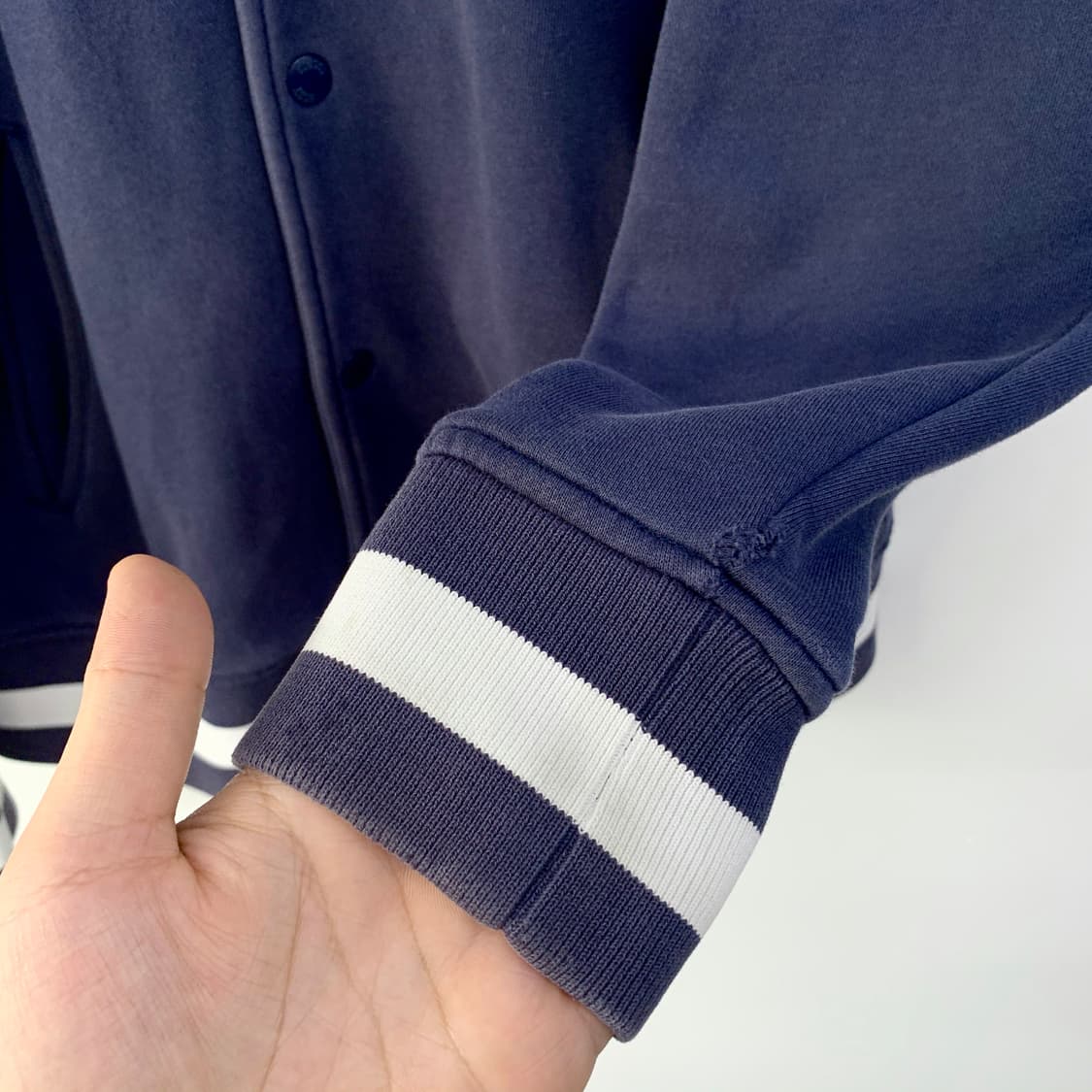 스투시 09F/W 월드 투어 네이비 바시티 자켓 상품이미지9