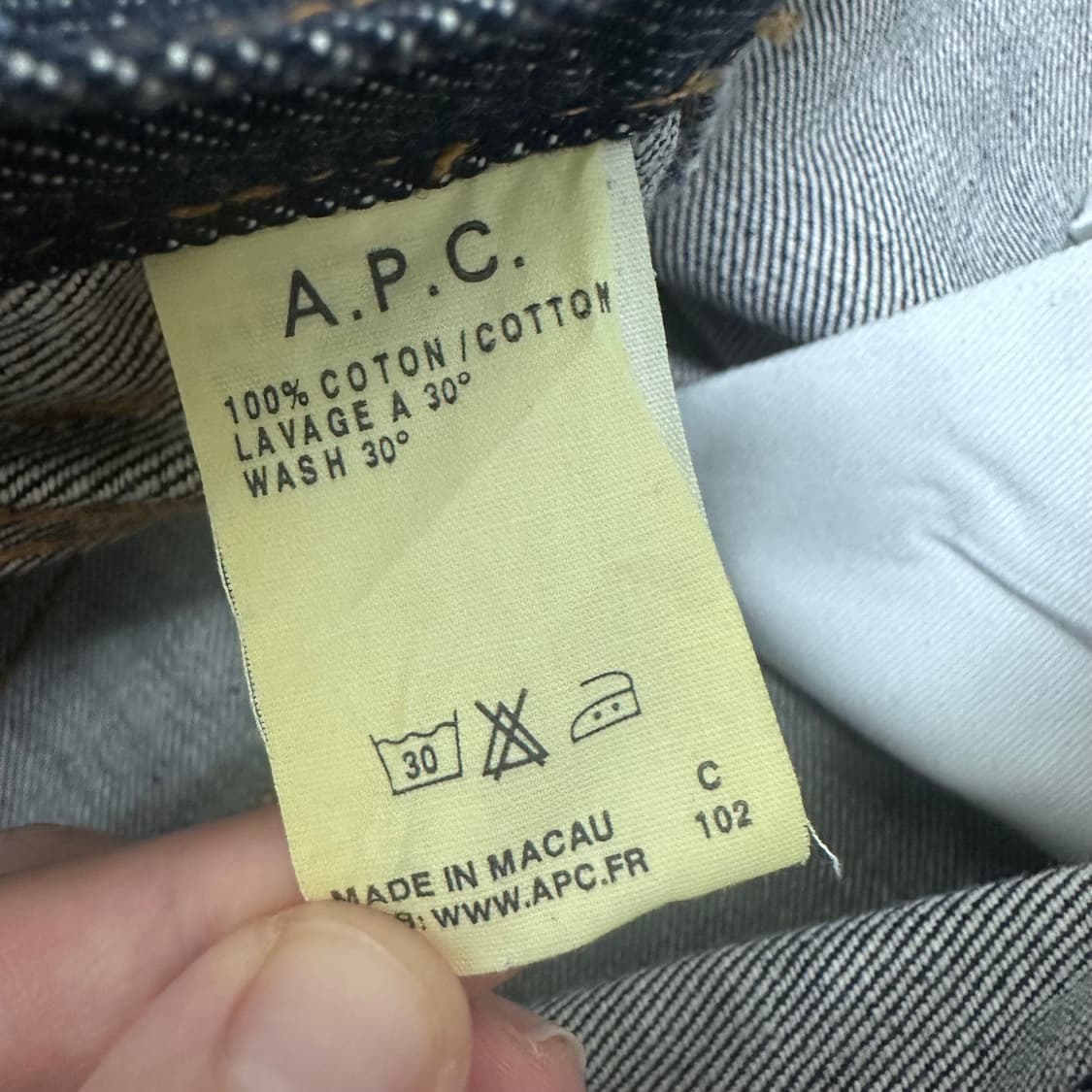 APC 아페쎄 데님 청바지 팬츠 29인치 상품이미지9