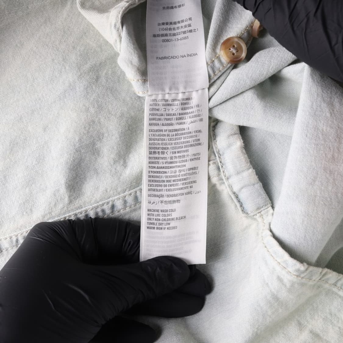 아베크롬비 빈티지 데님 셔츠 L 상품이미지6