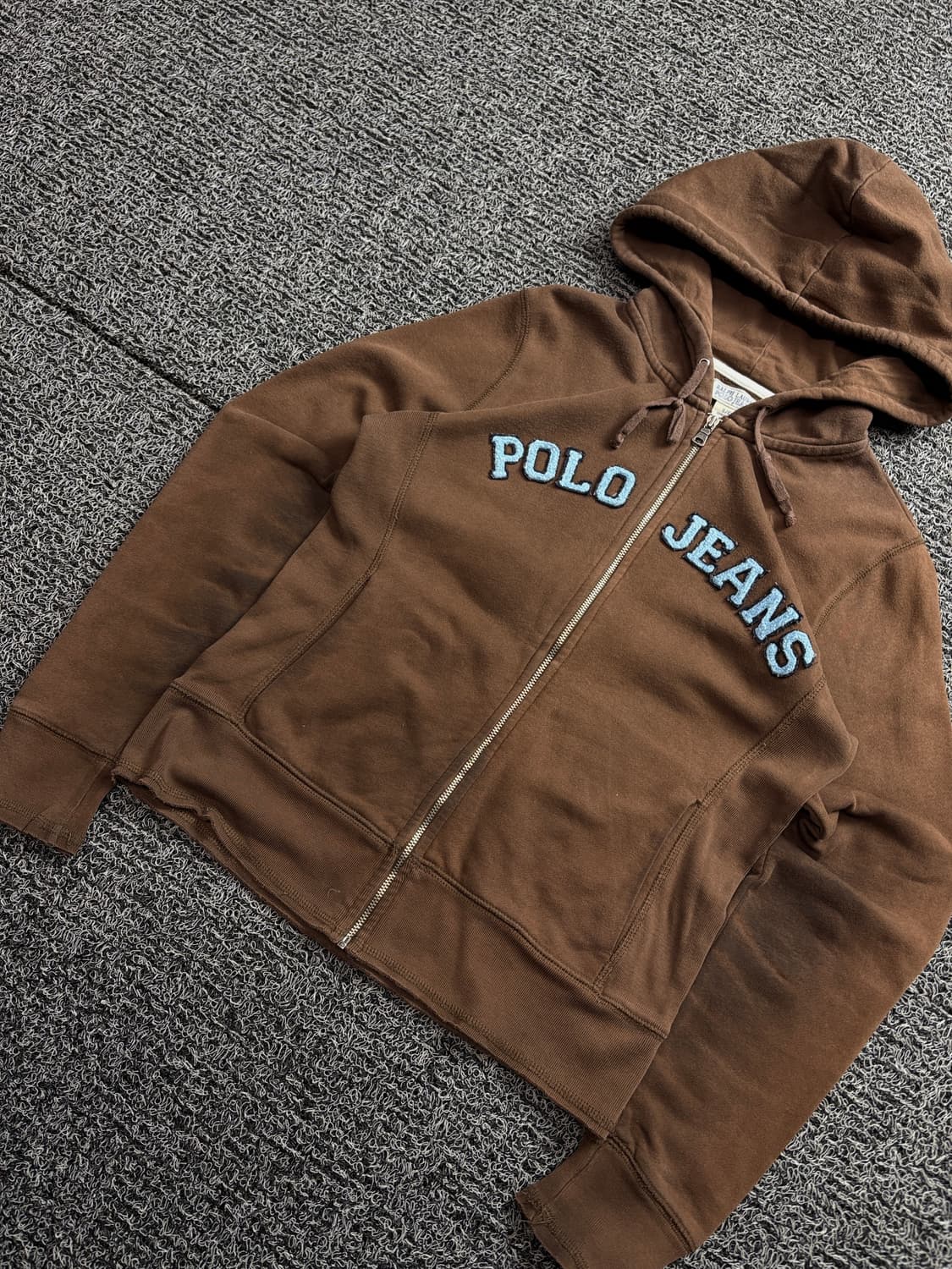 폴로 랄프로렌 아치로고 올드스쿨 브라운 후드 집업 2046 상품이미지3