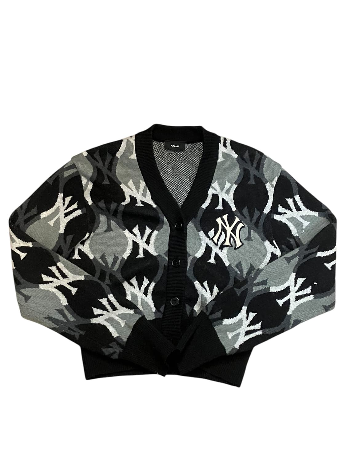 MLB 로고 크롭 가디건 블랙  #csz2010 상품이미지3