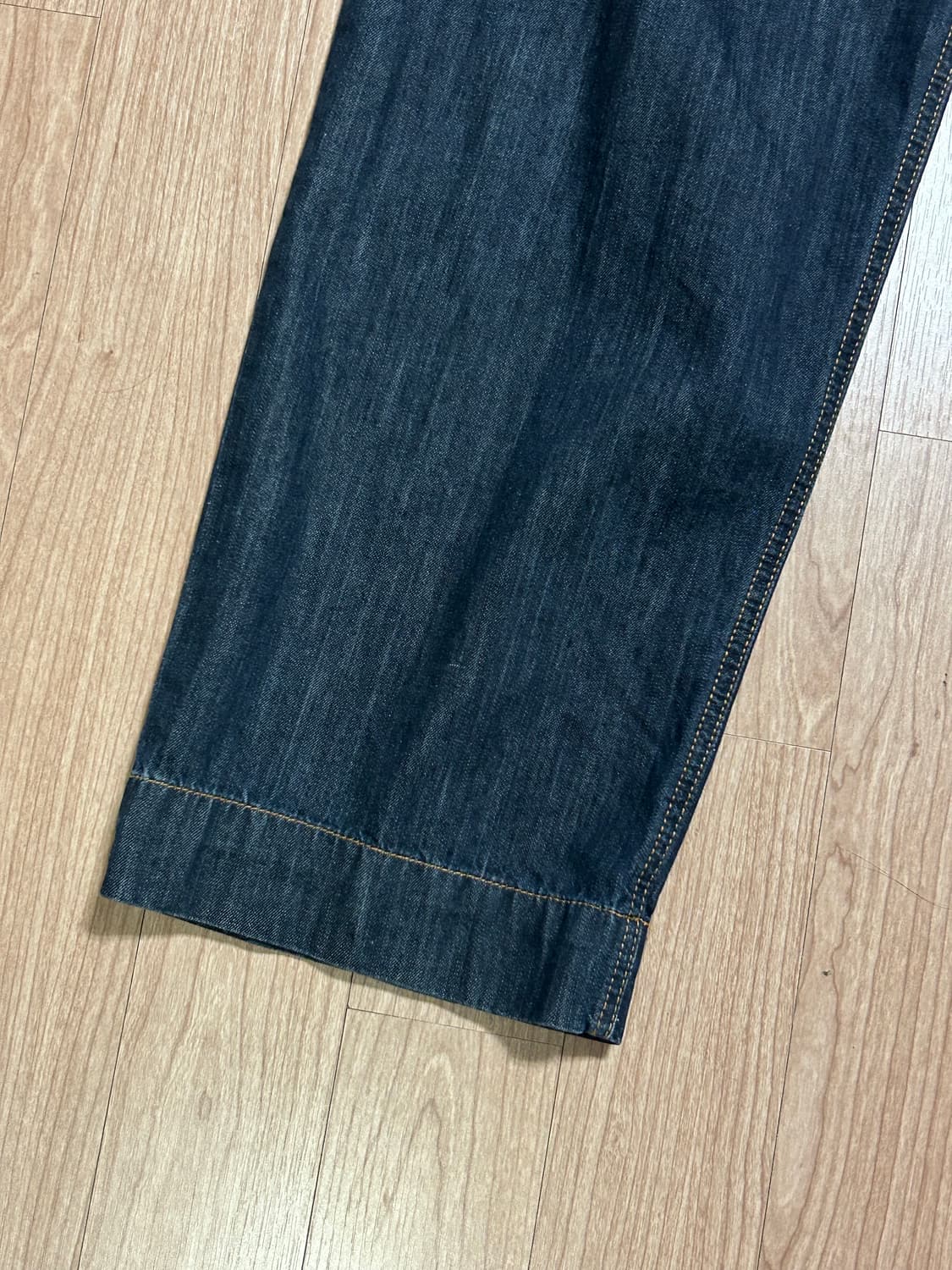 라퍼지스토어 인디고 밴딩 데님팬츠(1size) 셀비지/로우/생지데님/쿠어 상품이미지4