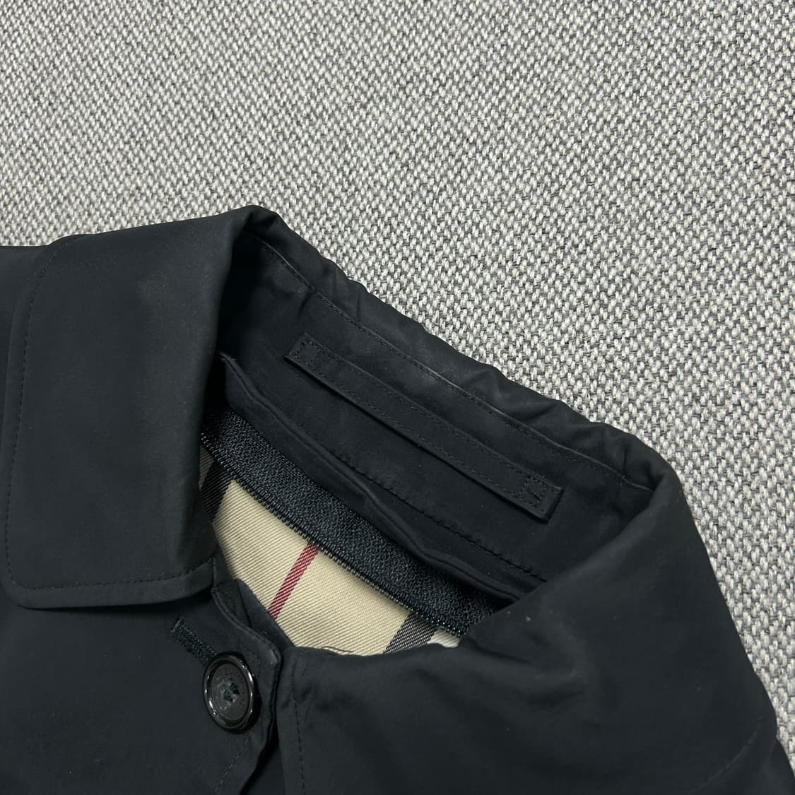 버버리 우먼스 블랙 벨티드 트렌치코트(uk8) 상품이미지4