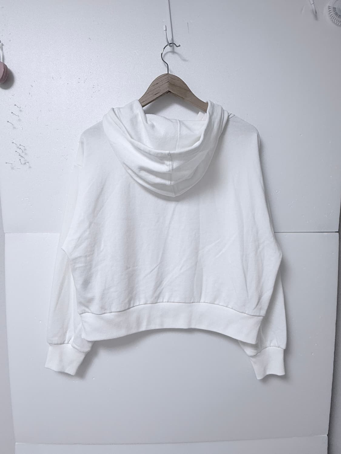 GAP 갭 크롭 후드집업 화이트M 새상품 데일리 상품이미지3