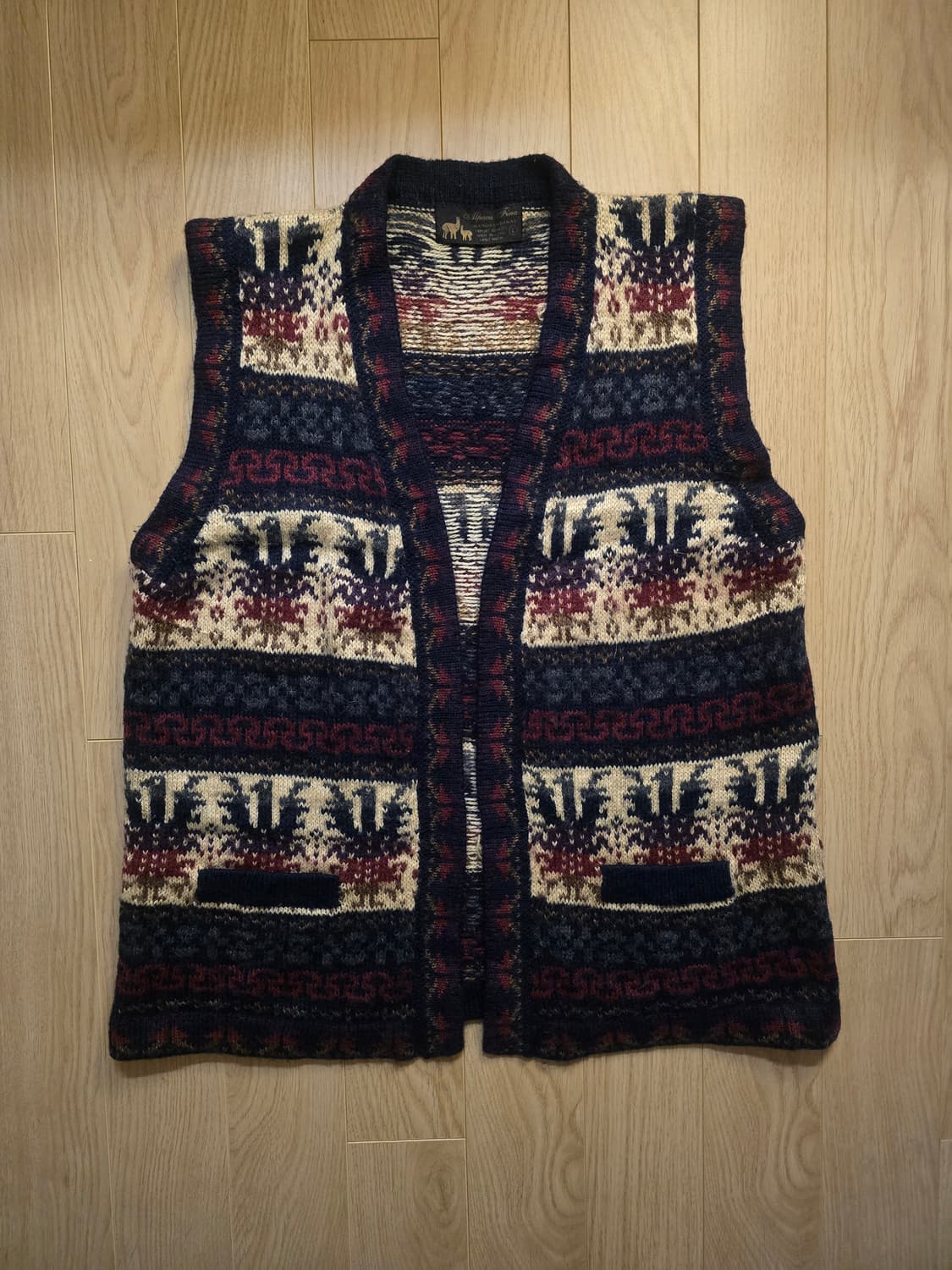 Alpaca Fina 알파카 피나 슬리브리스 가디건  상품이미지1