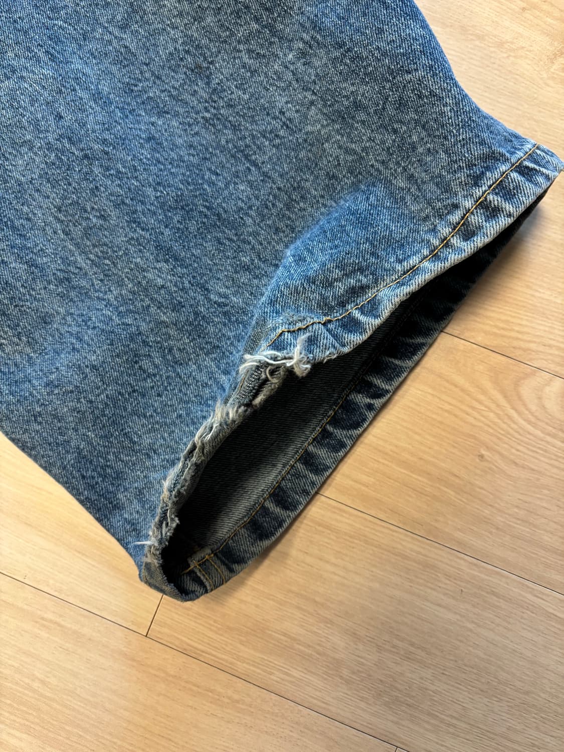 해칭룸 와이드 커브진 3사이즈 상품이미지4