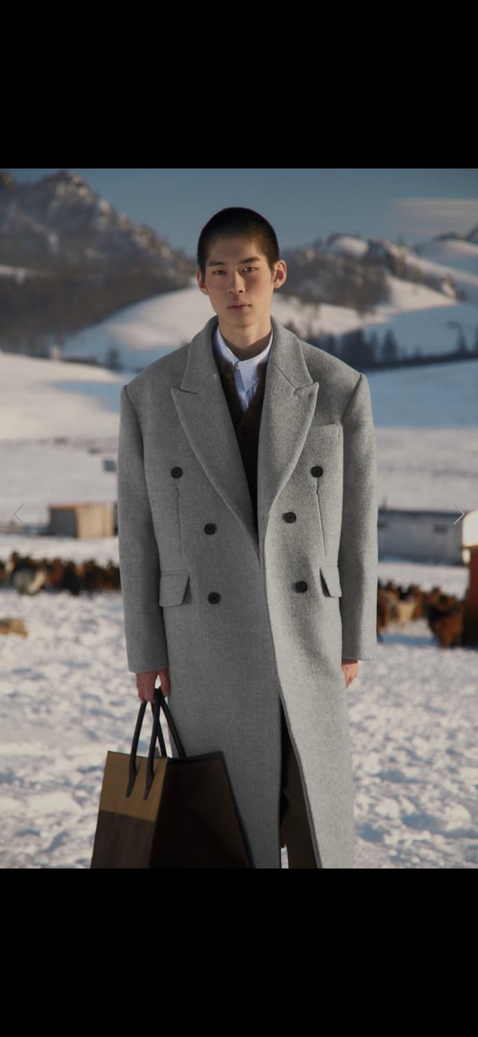 STU Dart Pocket Double Coat Grey 더블코트 상품이미지1