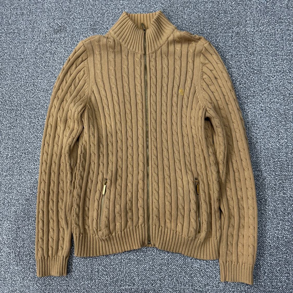 로렌 랄프로렌 케이블 니트 집업 상품이미지1