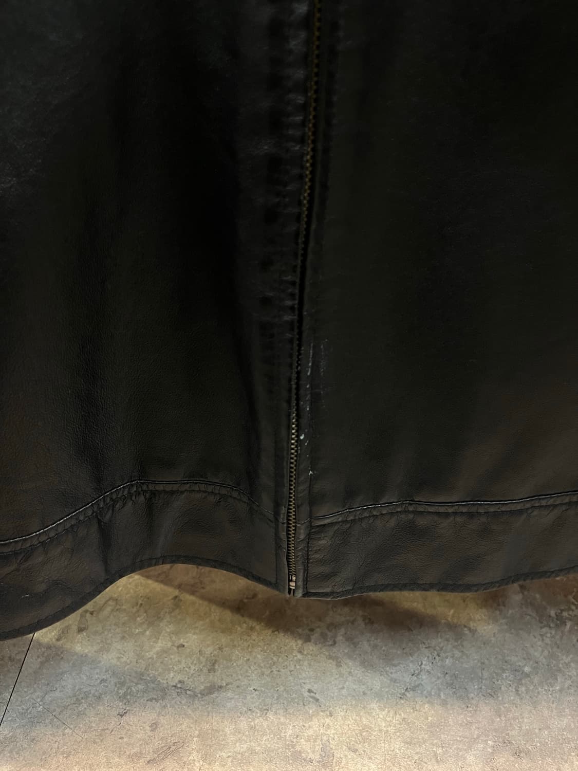 빈티지 레더 집업 자켓 블랙 #csz2142 상품이미지5