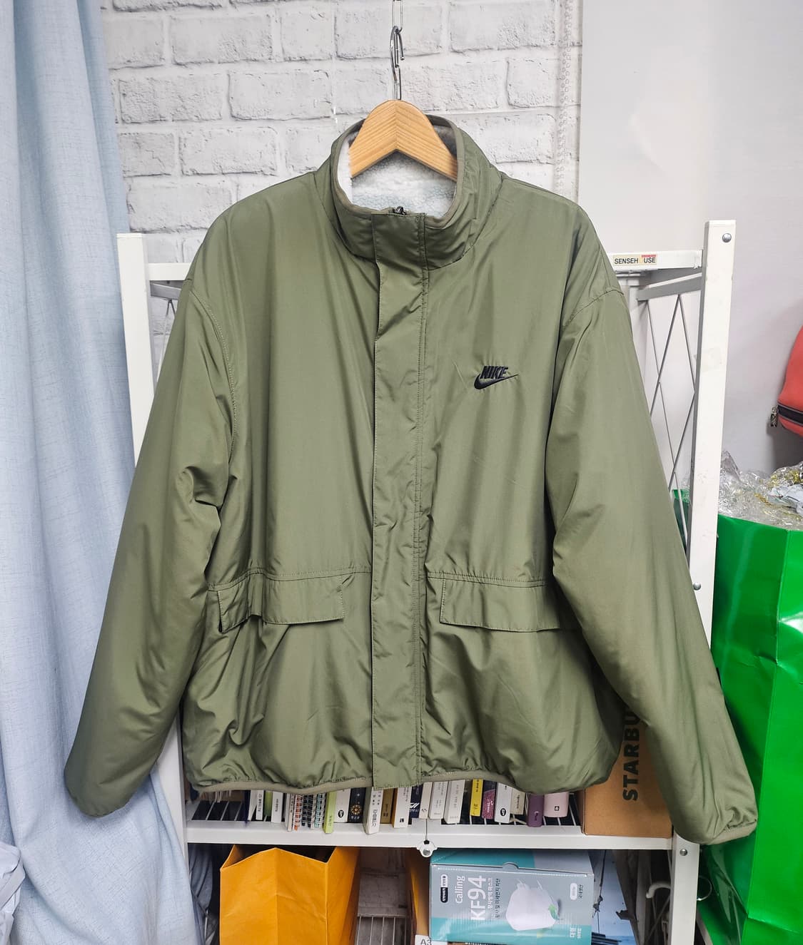 나이키 후리스자켓 110 양면 뽀글이 카모 플리스자켓 XD32 상품이미지6