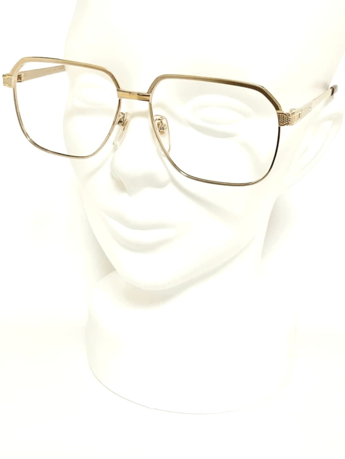 데드스탁 클래식 골드 메탈 스퀘어  빅사이즈 안경테  상품이미지6