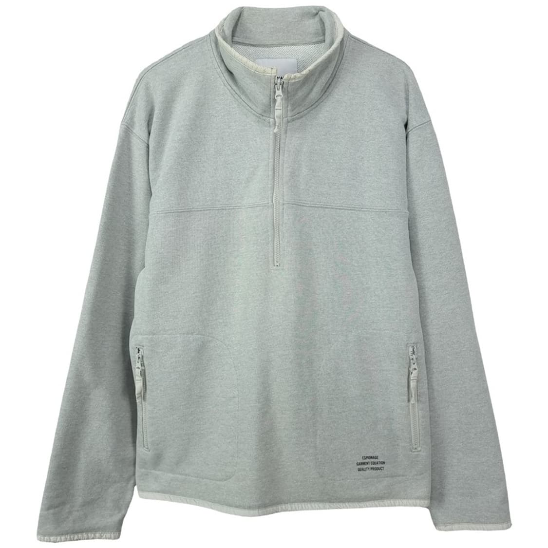 [에스피오나지] 스웻 하프집업 반집업 맨투맨 그레이 M19846 상품이미지2