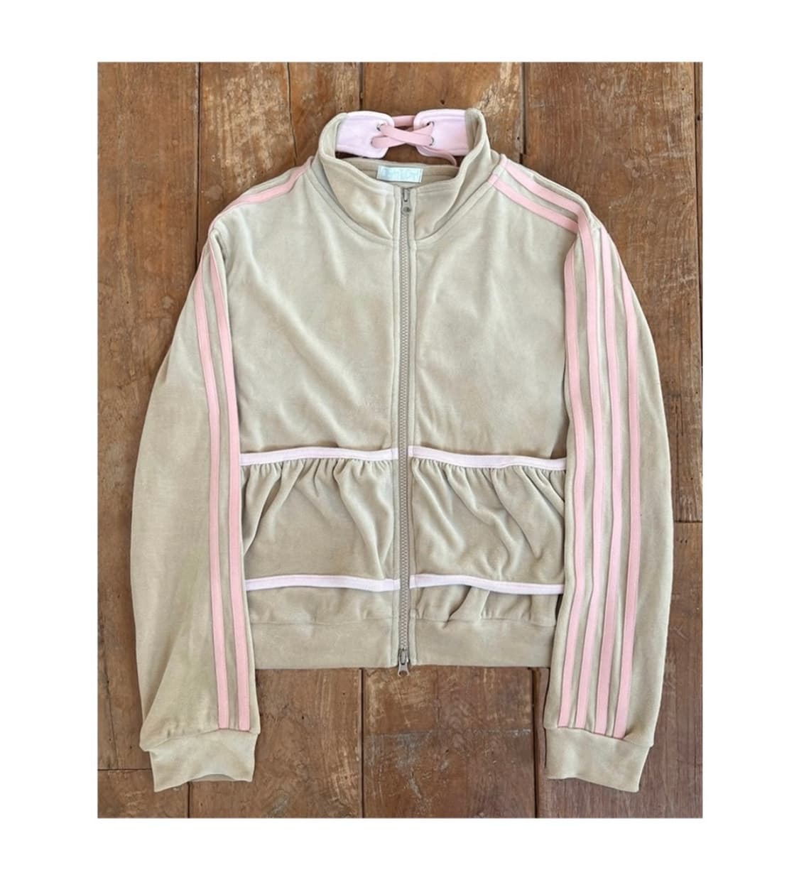 오스하이 코르셋 져지 집업 모카 상품이미지2