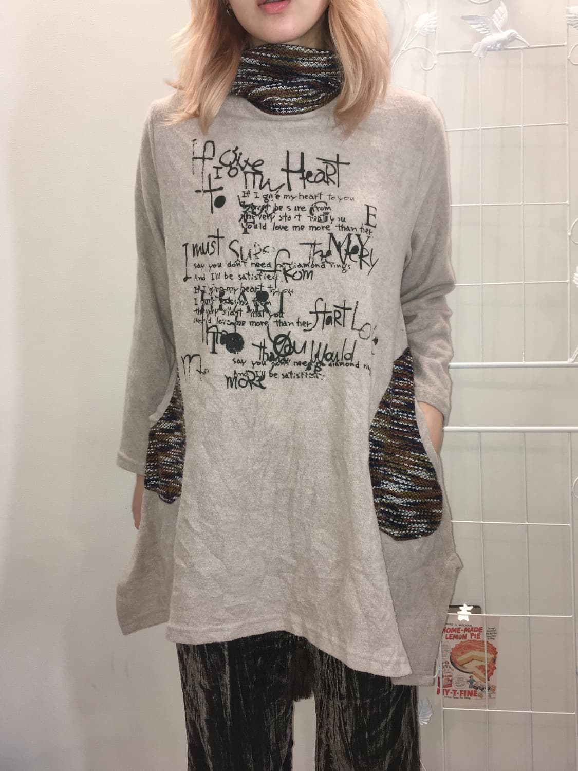 jpn vintage mori pullover knit onepiece 상품이미지2