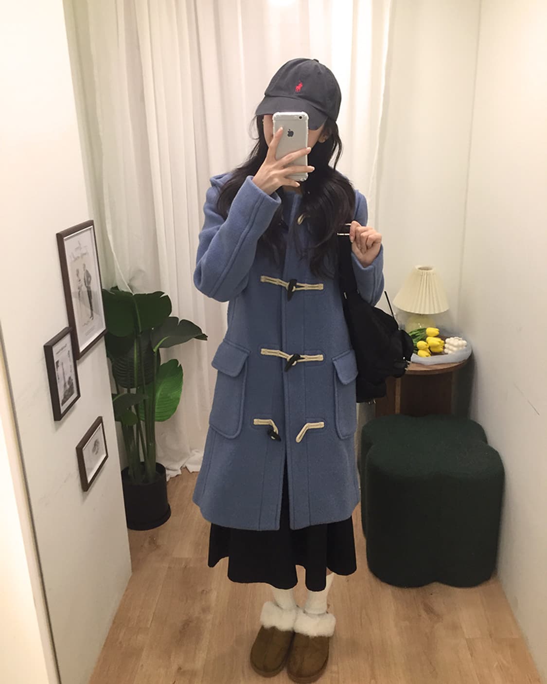 여성 유니클로 더블 떡볶이코트 95 상품이미지4