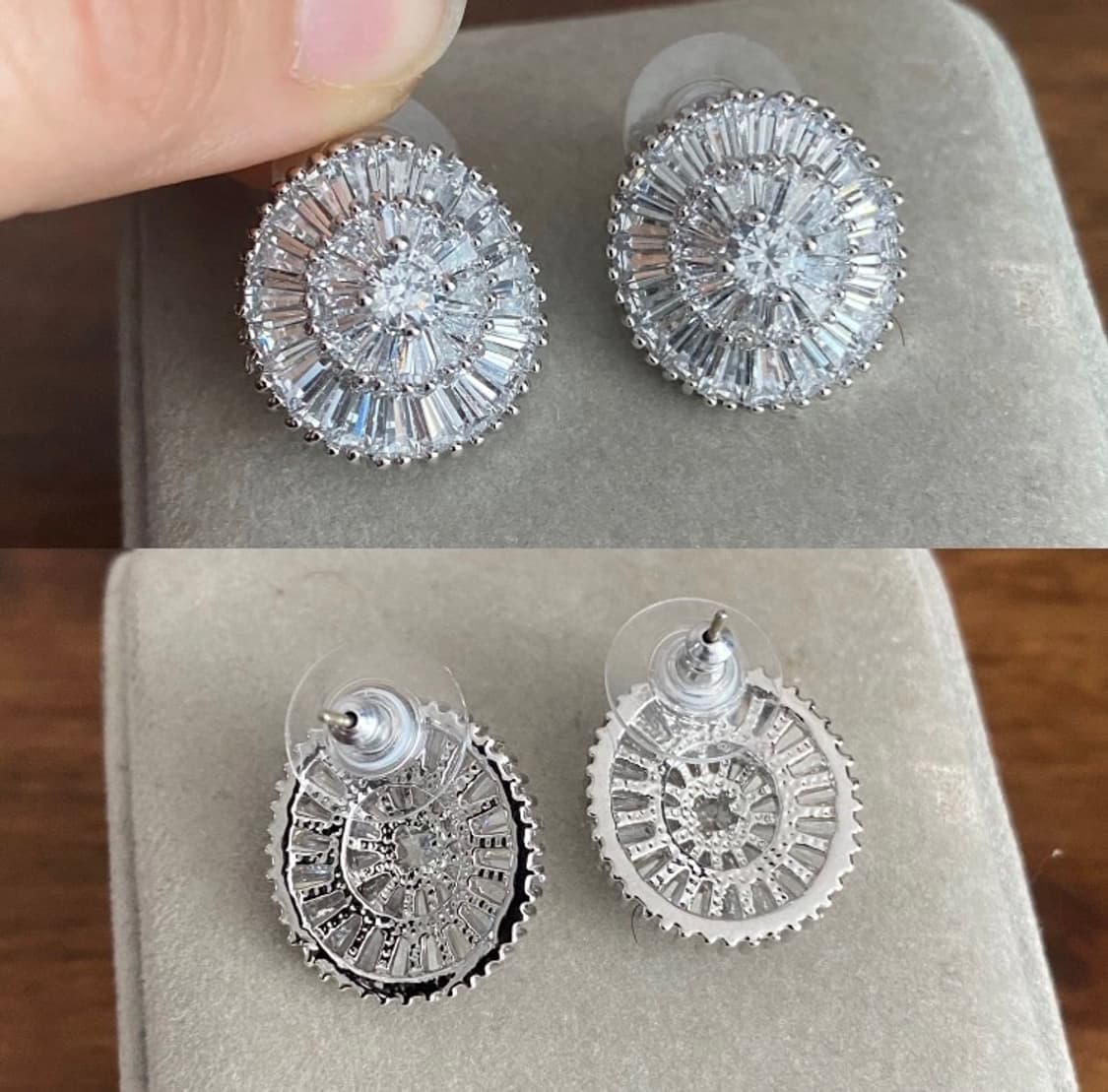 큐빅 반지 귀걸이 목걸이 세트 상품이미지6