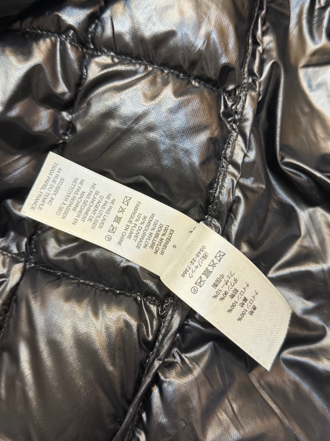 [L] 스투시 미드웨이트 패딩 블랙 상품이미지7