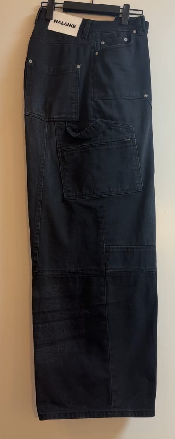 1)알렌느 카고 워시드진 블랙 Carpenter Cargo Washed  상품이미지2