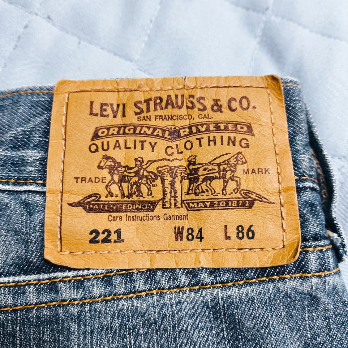 [32] 리바이스 221 오렌지탭 와이드 스트레이트 핏 상품이미지3