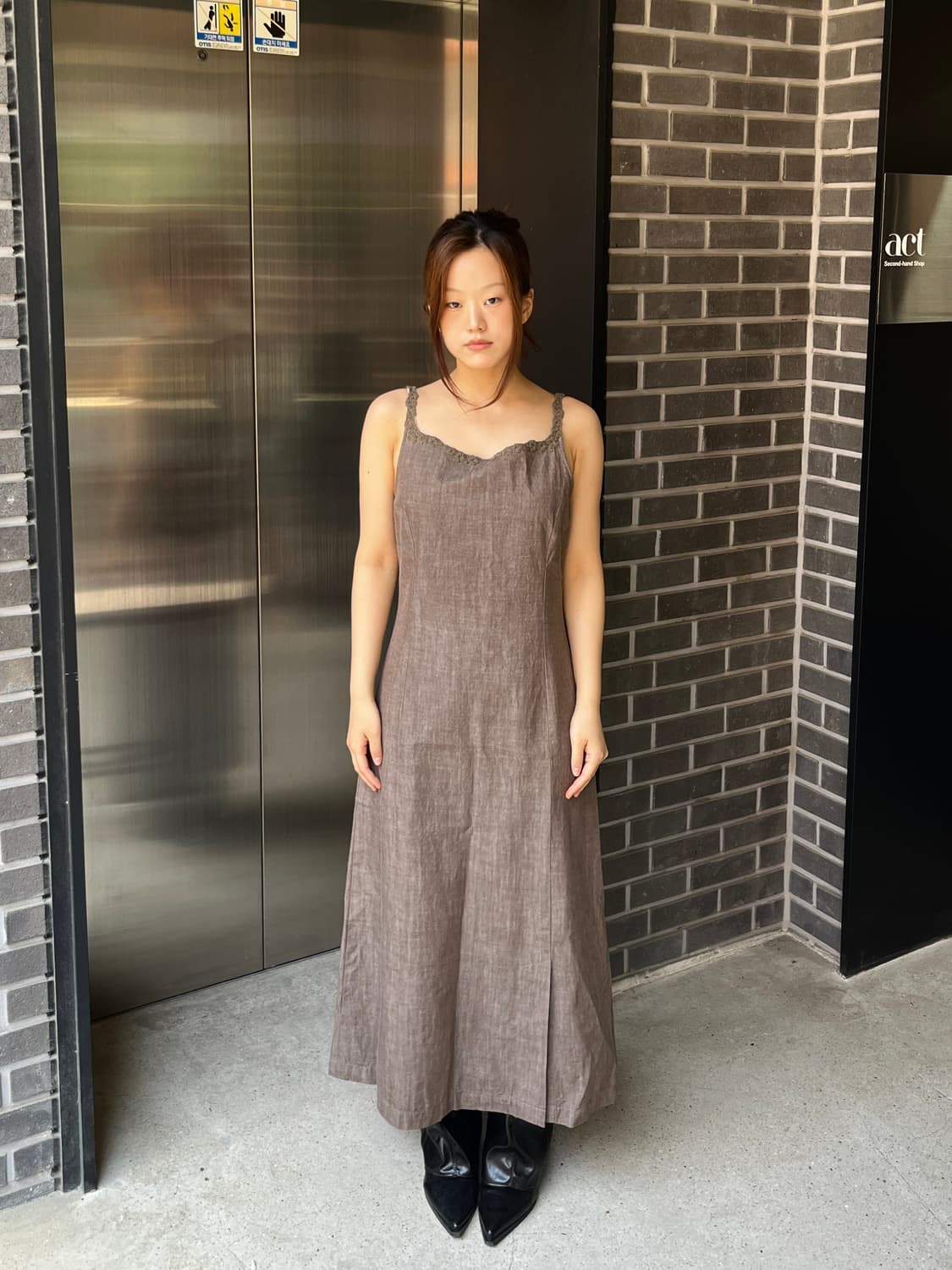 Ingeborg 코튼 맥시 원피스 상품이미지1