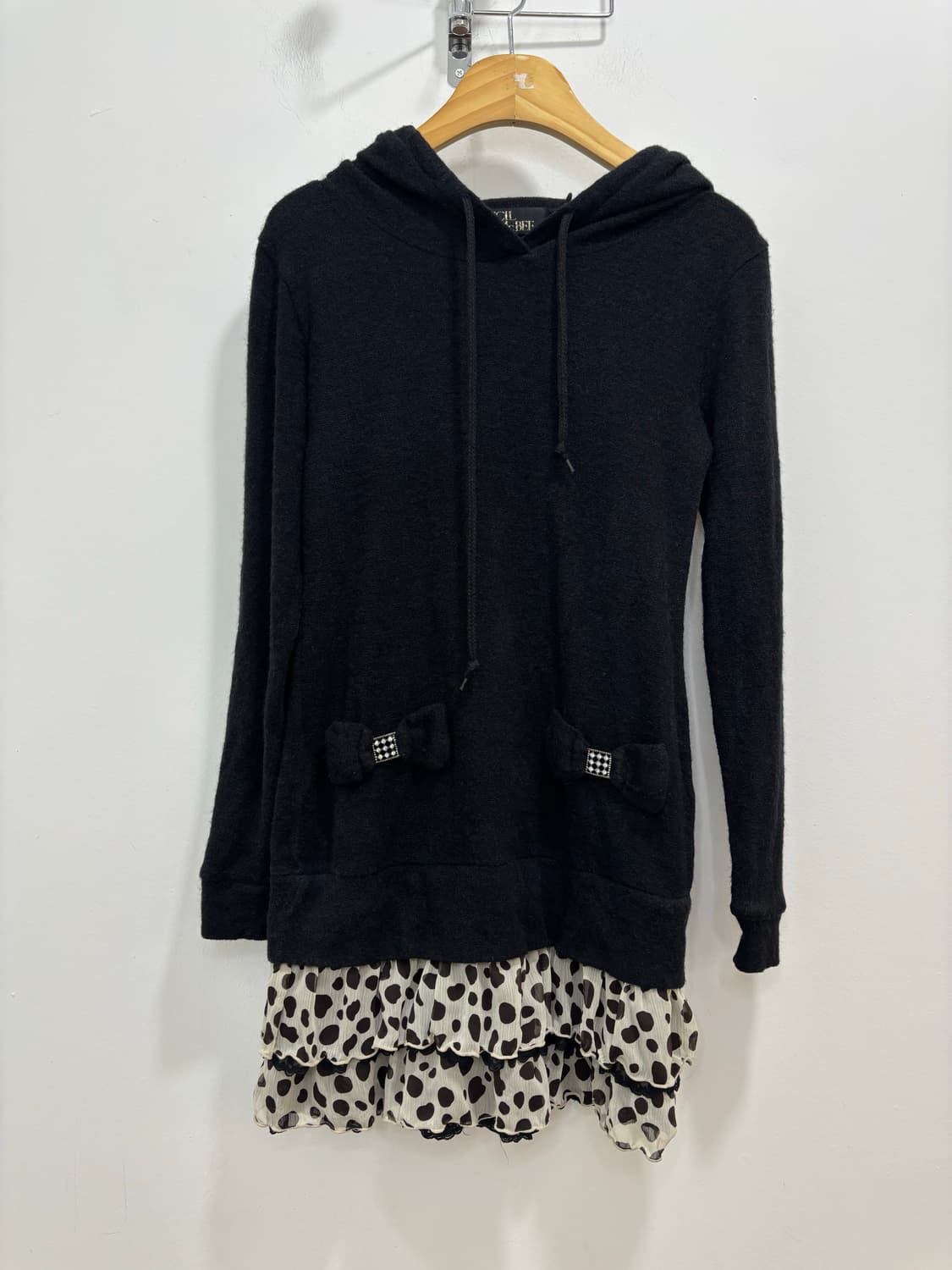 Cecil mcbee 레이어드 로피 갸루 니트 티셔츠 상품이미지5