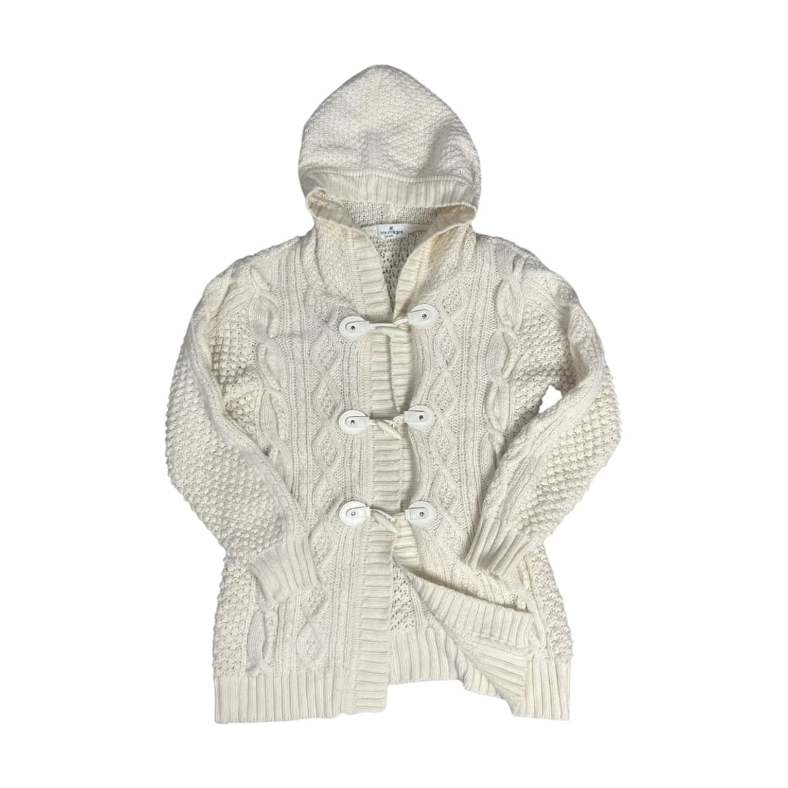 [Courreges] 꾸레쥬 더플버튼 케이블 니트 가디건 상품이미지1