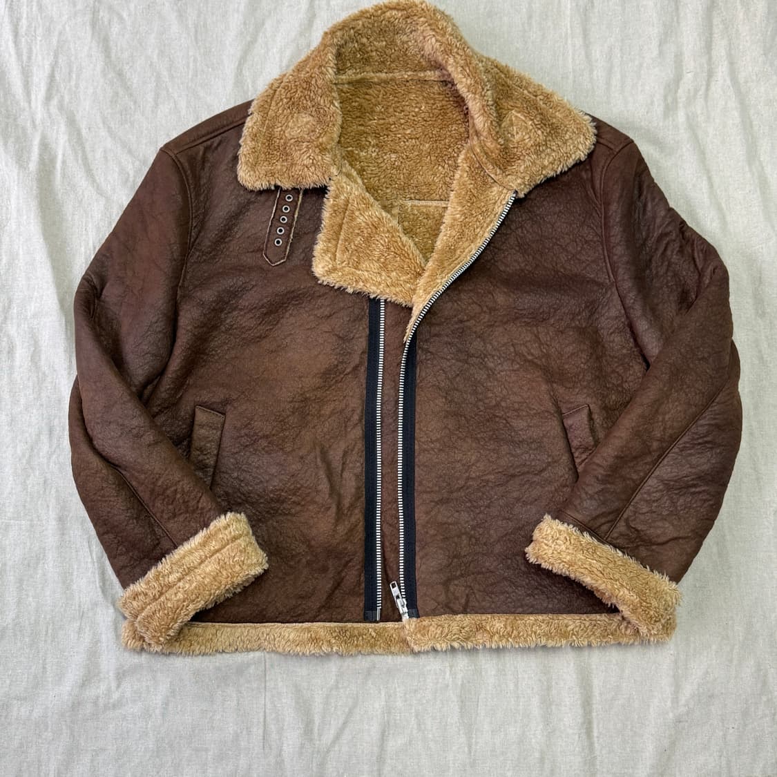 알렌느 브라운 무스탕 자켓 105 상품이미지1