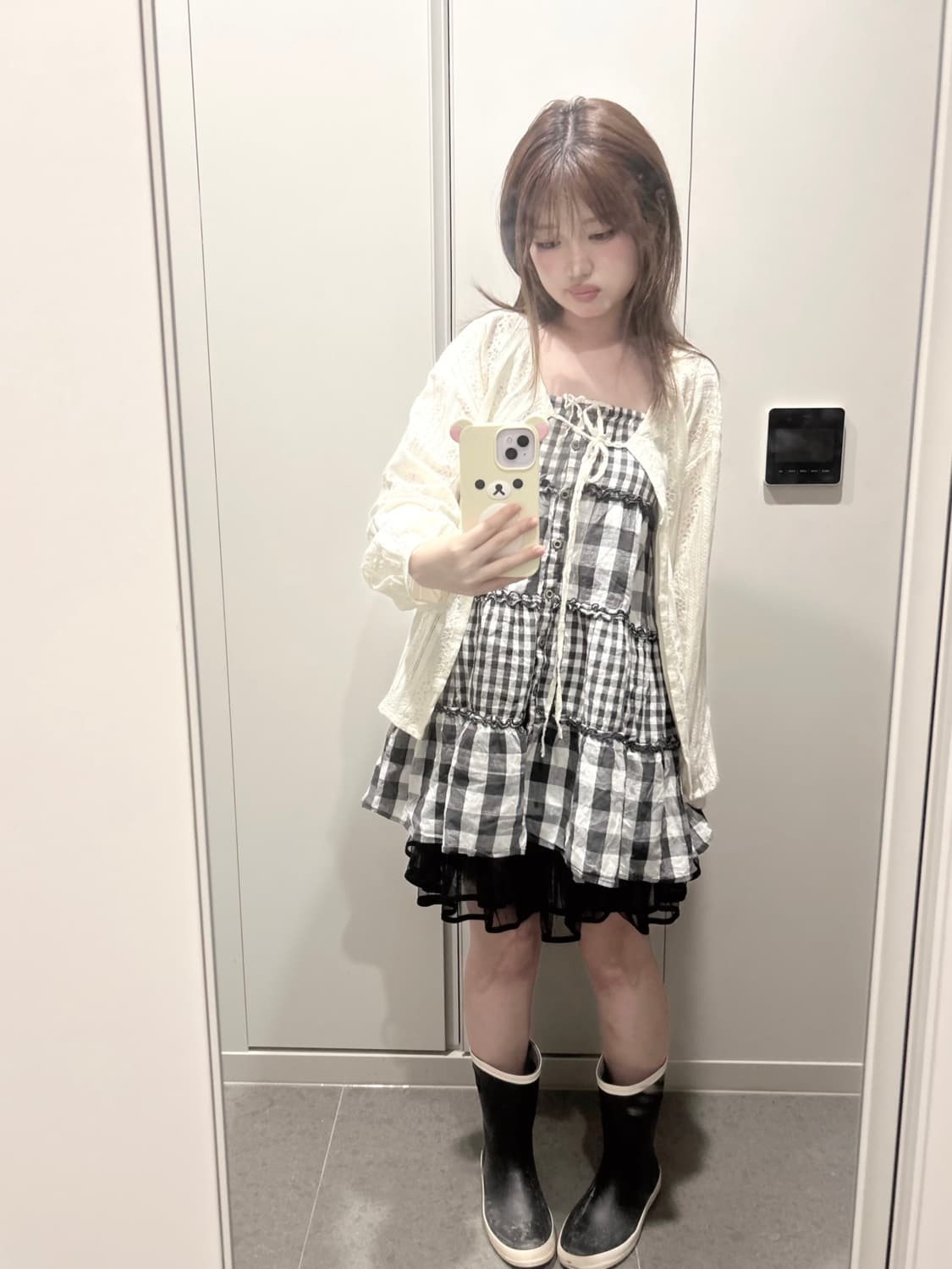 오레오 체크 데일리 모리 코디 세트 상품이미지1