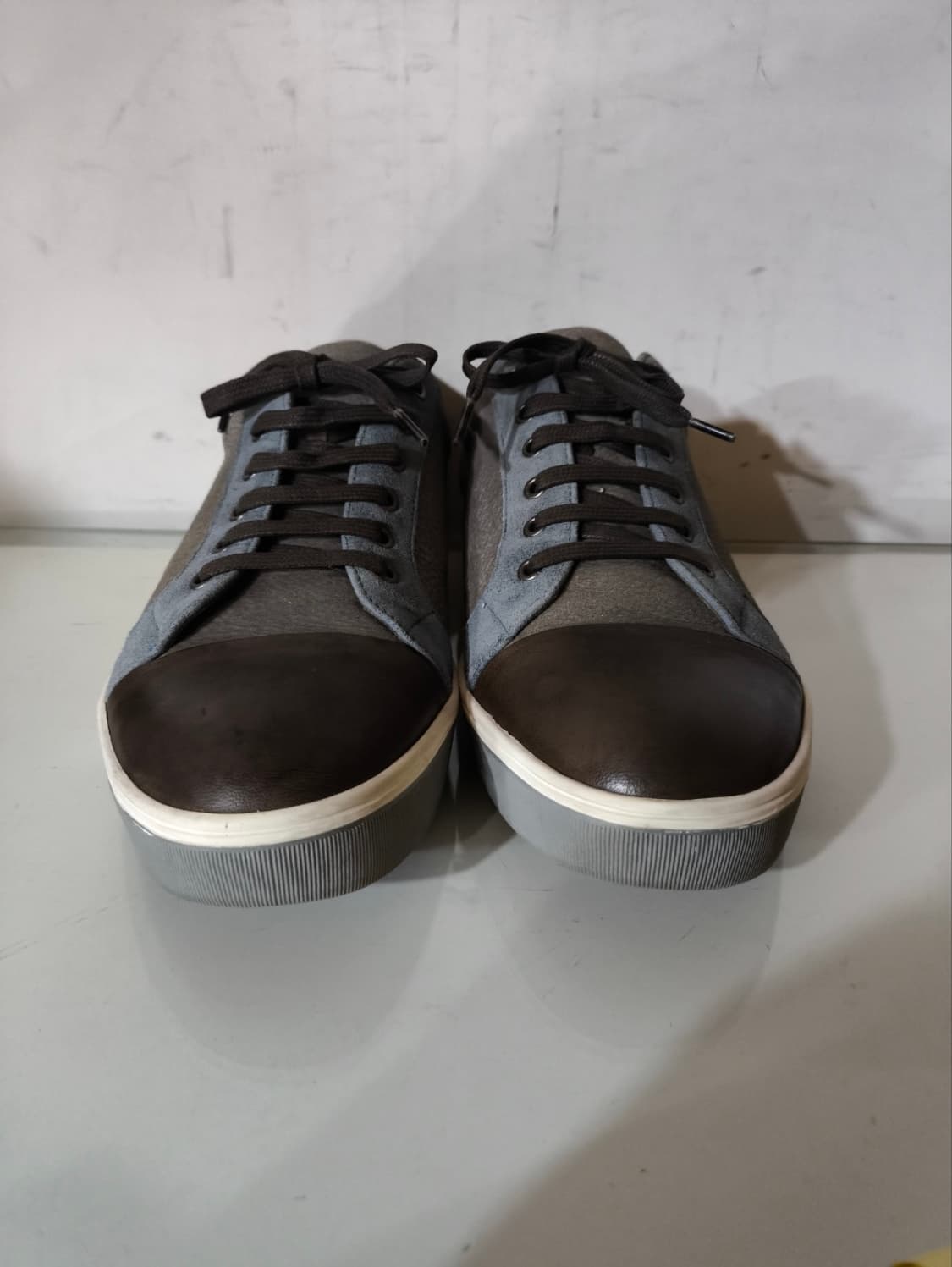 270mm 타임 TIME 투톤 레더 스니커즈 상품이미지3