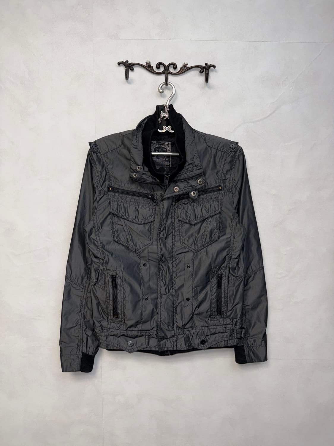 Buckaroo charcoal button double  jacket 상품이미지1