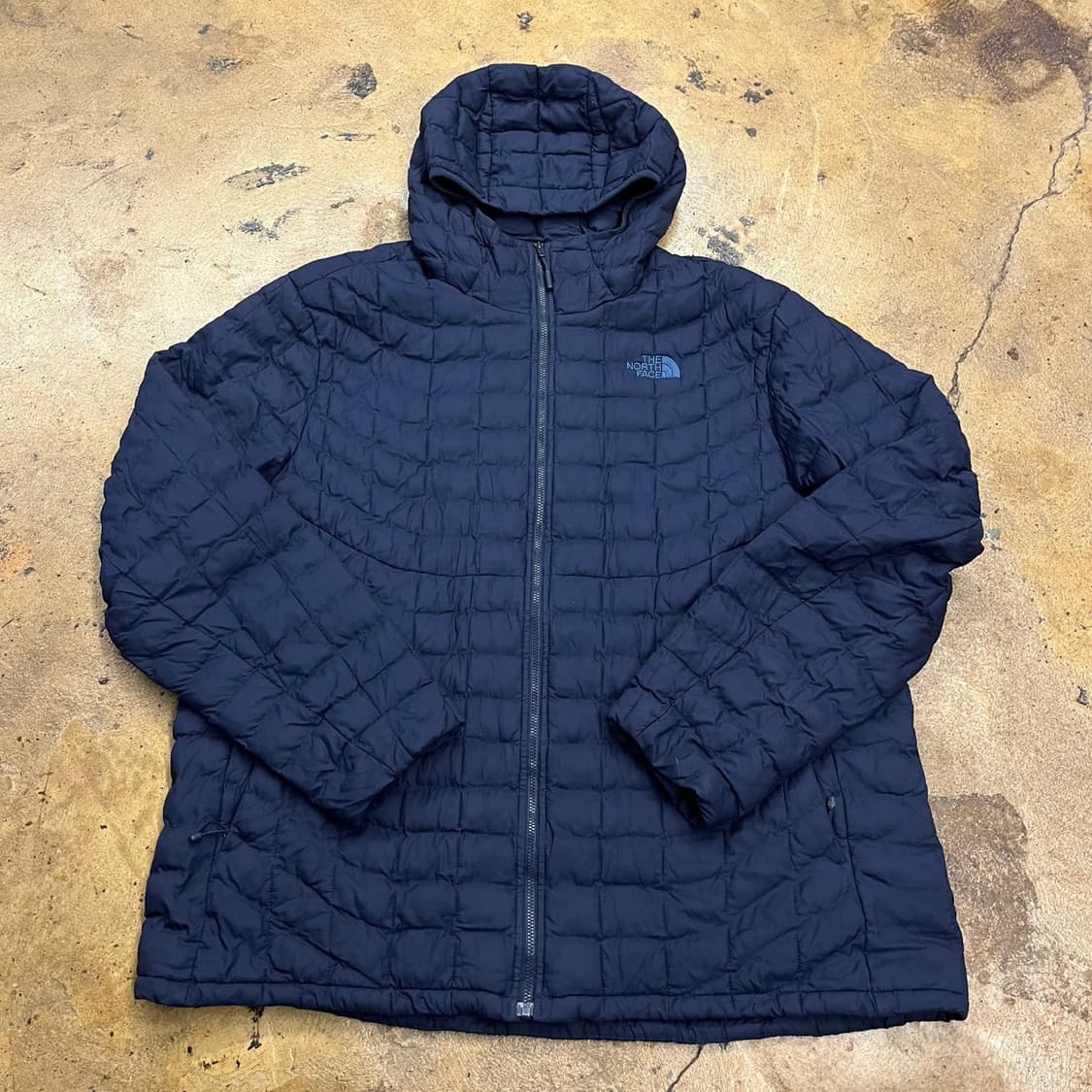 [정품/XXL] 노스페이스 후드 퀼팅 패딩 네이비 b16 상품이미지2