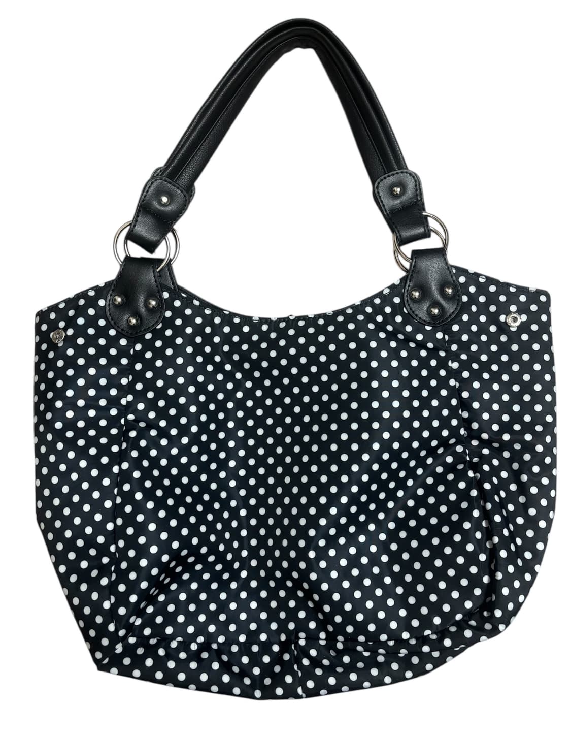 빈티지 도트 땡땡이 가방 토트백 숄더백 블랙 상품이미지2